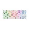 Trust GXT 833W Thado Πληκτρολόγιο Gaming USB QWERTZ Γερμανικό Λευκό