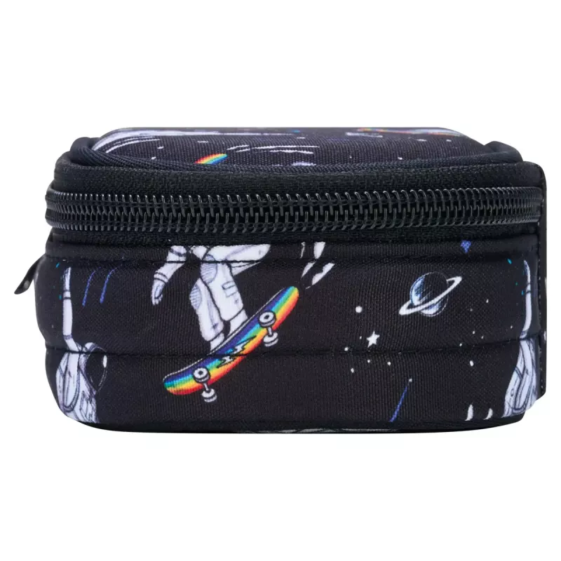 Herlitz Space Skater Μαλακή Κασετίνα Πολυεστέρας Σκούρο Μπλε Λευκό