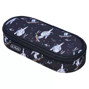 Herlitz Space Skater Μαλακή Κασετίνα Πολυεστέρας Σκούρο Μπλε Λευκό