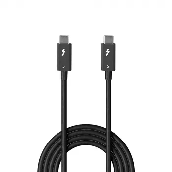 Lindy 1m Καλώδιο Thunderbolt 5, 80Gbit/s, Παθητικό, βύσμα, βύσμα, 1 m, 80 Gbit/s, μαύρο, νικέλιο