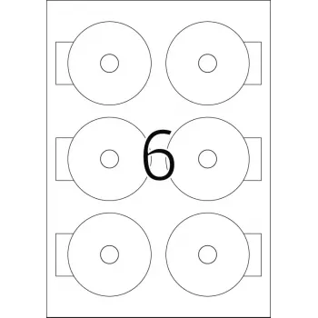 Αυτοκόλλητες ετικέτες HERMA CD Mini A4 Ø 78 mm