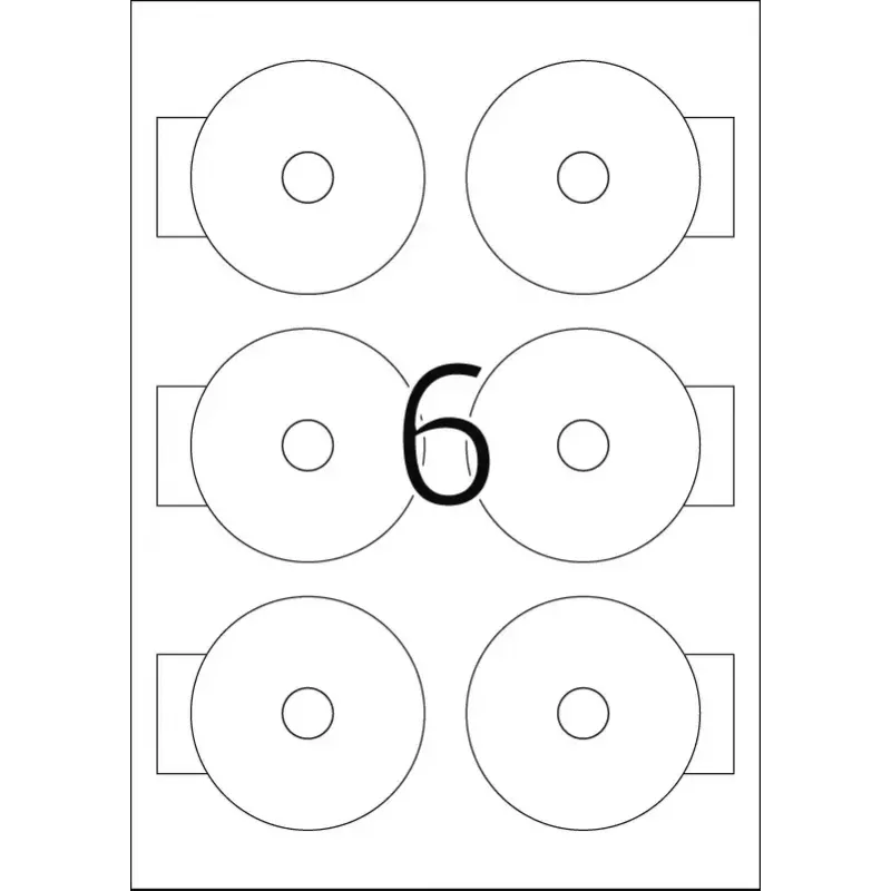 Αυτοκόλλητες ετικέτες HERMA CD Mini A4 Ø 78 mm