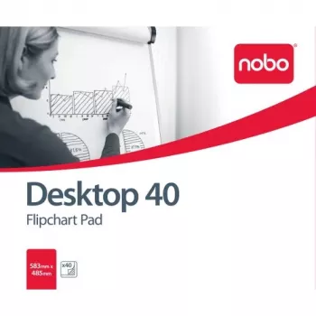 Μπλοκ flipchart Nobo λευκό 580x480 40 φύλλα, λευκό, κενό, B1, 40 σελίδες, 580 mm, 485 mm