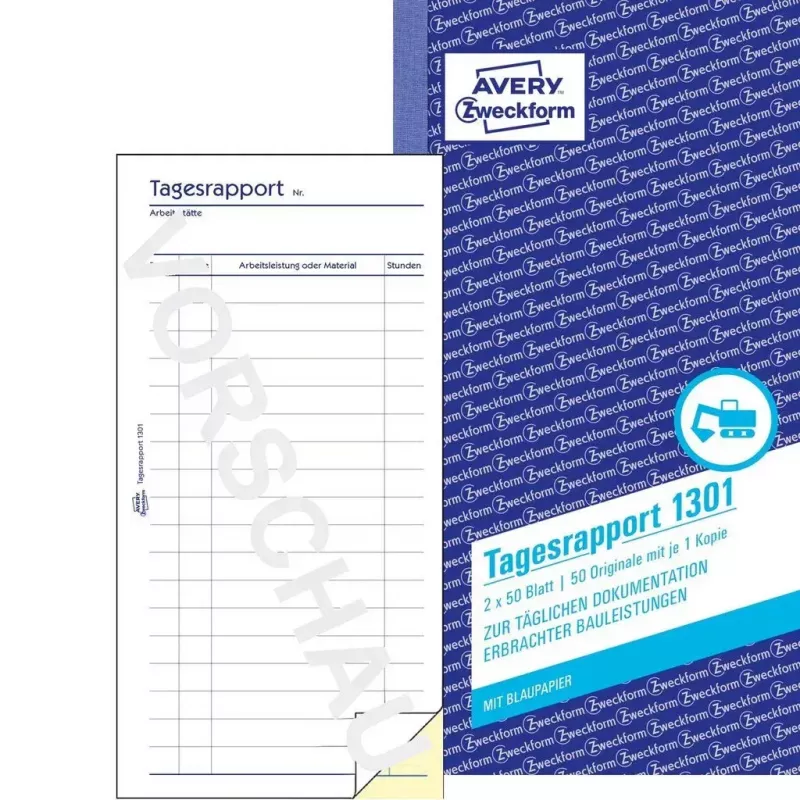 Έντυπο/βιβλίο λογιστικής AVERY 1301 50 σελίδες