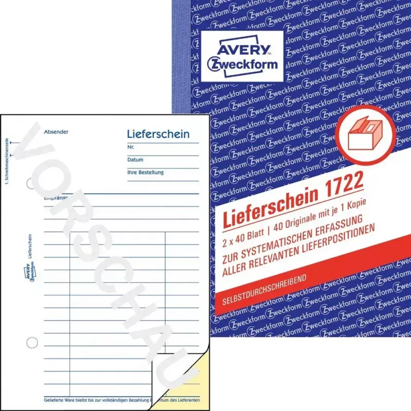 Βιβλίο εντύπων λογιστικής A6 Avery 1722