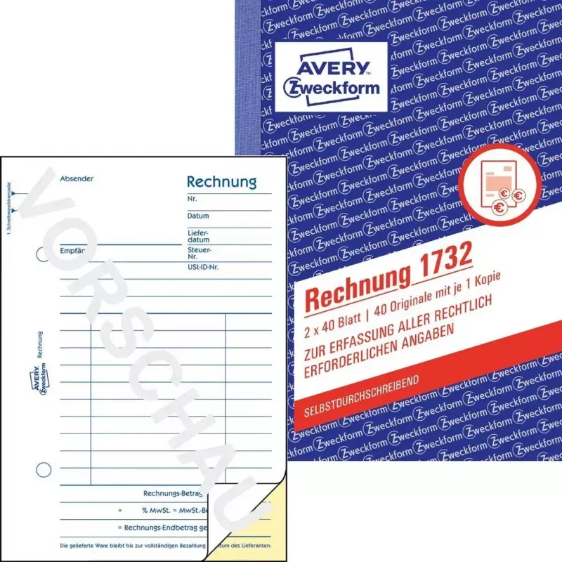 Βιβλίο εντύπων λογιστικής A6 Avery 1732
