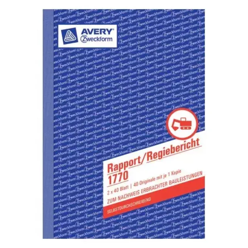 Βιβλίο διοίκησης Avery 1770 μπλε λευκό
