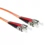 ACT 50 μέτρα LSZH Multimode 62.5/125 OM1 Καλώδιο patch οπτικής ίνας duplex με βύσματα ST