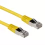 ACT Κίτρινο 3 μέτρα LSZH SFTP CAT6A καλώδιο patch με βύσματα RJ45