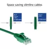 ACT Πράσινο 1 m LSZH U/UTP CAT6 Datacenter Slimline καλώδιο patch χωρίς γλωττίδα με βύσματα RJ45