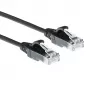 ACT Μαύρο 1 μέτρο LSZH U/UTP CAT6 Datacenter Slimline καλώδιο patch snagless με βύσματα RJ45