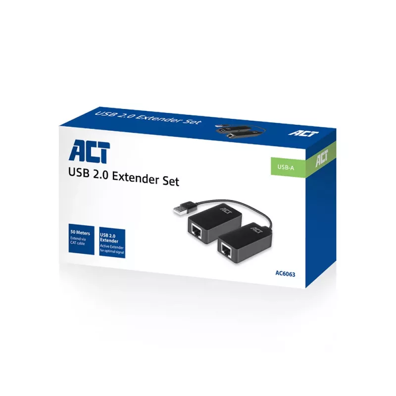 ACT Σετ επέκτασης USB μέσω UTP, έως 50 μέτρα