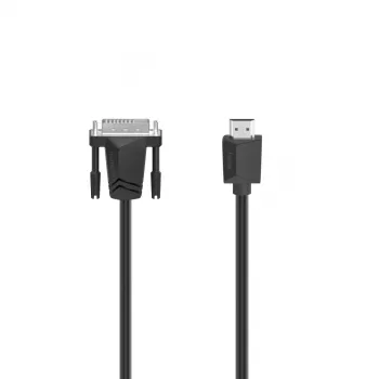 Hama 00200716 Καλώδιο DVI 3 m DVI-D HDMI Type-A (Standard) Μαύρο