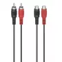 Hama 00305035 Καλώδιο ήχου 5 m 2 x RCA Μαύρο