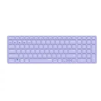 Ασύρματο πληκτρολόγιο Rapoo E9700M QWERTZ Γερμανικό λιλά RF Bluetooth
