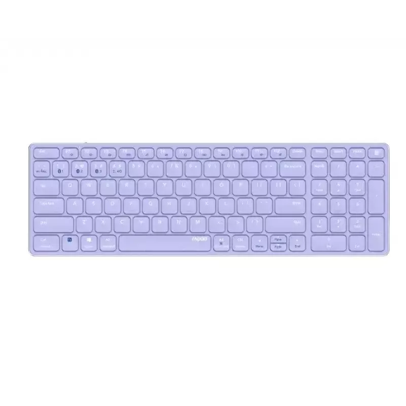 Ασύρματο πληκτρολόγιο Rapoo E9700M QWERTZ Γερμανικό λιλά RF Bluetooth