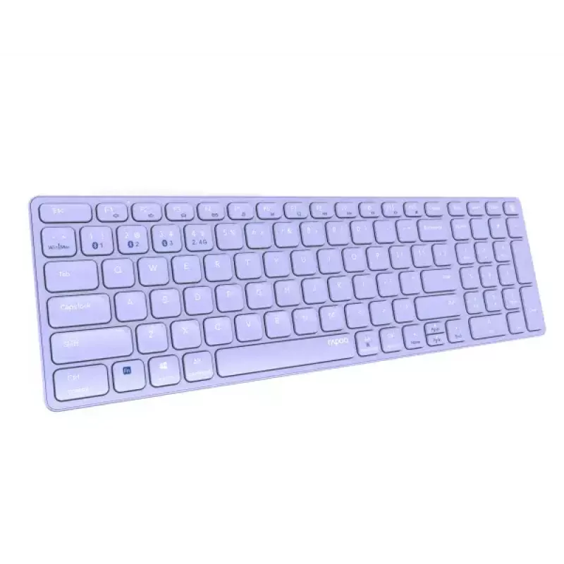 Ασύρματο πληκτρολόγιο Rapoo E9700M QWERTZ Γερμανικό λιλά RF Bluetooth