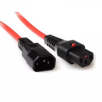 ACT καλώδιο τροφοδοσίας C13 IEC Lock C14 κόκκινο 3 m PC1387 230V 10A