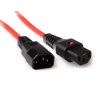 ACT καλώδιο τροφοδοσίας C13 IEC Lock C14 κόκκινο 1,5 m 10 A 230 V