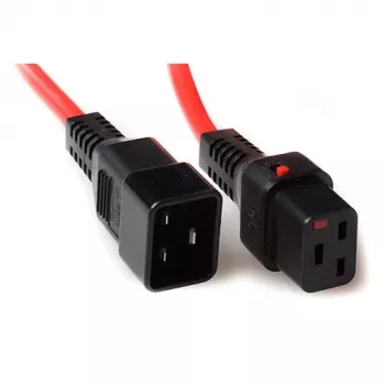 ACT καλώδιο τροφοδοσίας C19 IEC Lock - C20 κόκκινο 1 m, PC1401