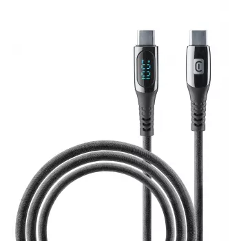 Cellularline καλώδιο οθόνης καλώδιο USB-C με ενσωματωμένη οθόνη LCD