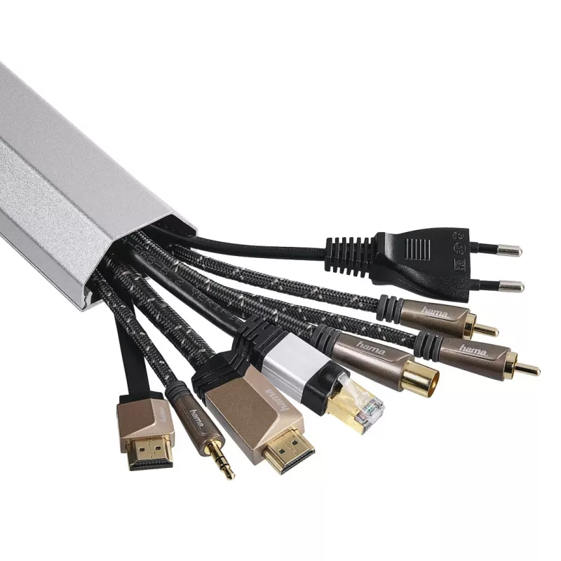 Hama 00220986 Οργανωτής καλωδίων Universal κανάλι καλωδίων ασημί 1 τεμ.