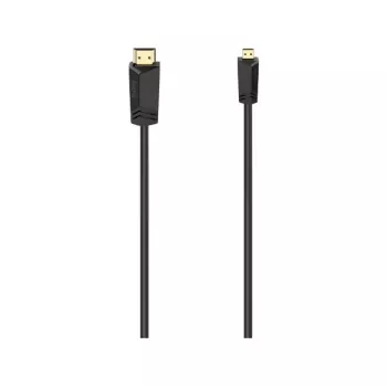 Hama 00074259 Καλώδιο HDMI 2 m HDMI Τύπου A (Standard) HDMI Τύπου D (Micro) Μαύρο