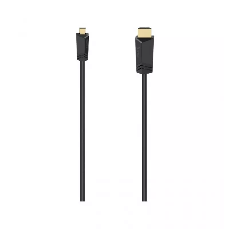 Hama 00074259 Καλώδιο HDMI 2 m HDMI Τύπου A (Standard) HDMI Τύπου D (Micro) Μαύρο