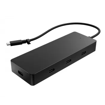 HP 4K USB-C Multiport Hub, USB Type-C, USB Type-C, 10000 Mbit/s, 3840 x 2160, μαύρο, 65 W