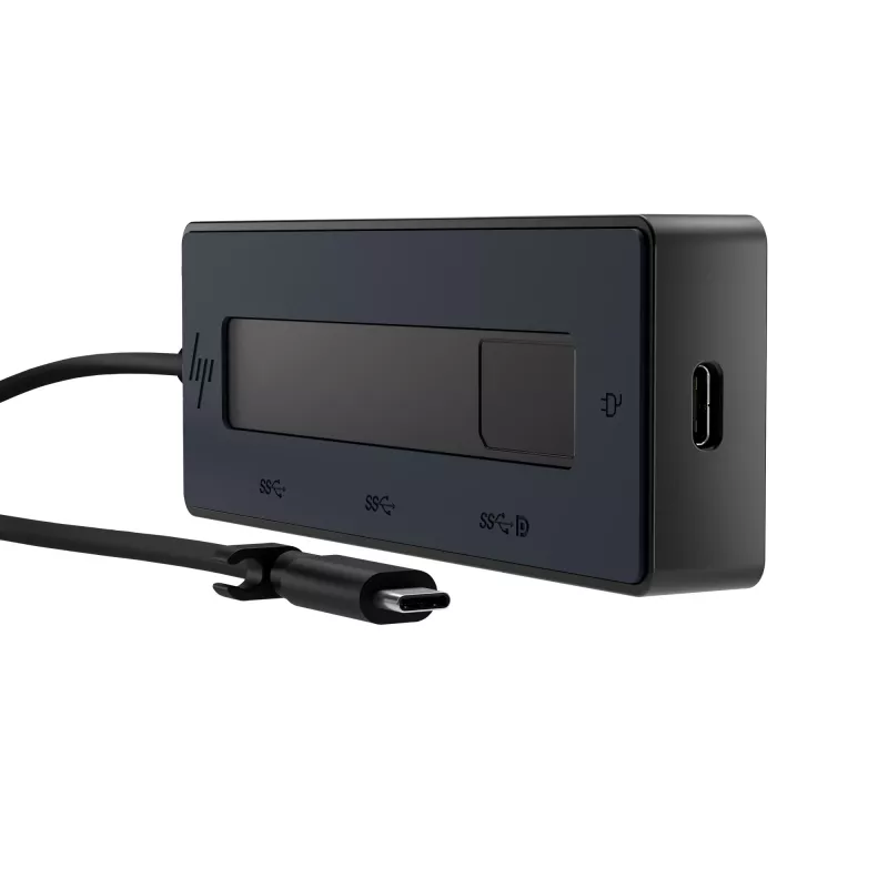 HP 6G842AA 4K USB-C πολλαπλών θυρών hub, αναπαραγωγέας θυρών, USB-C, DP, μαύρο