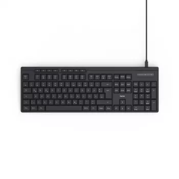 Hama CK-200 Πληκτρολόγιο Home/Office USB QWERTZ Γερμανικό μαύρο