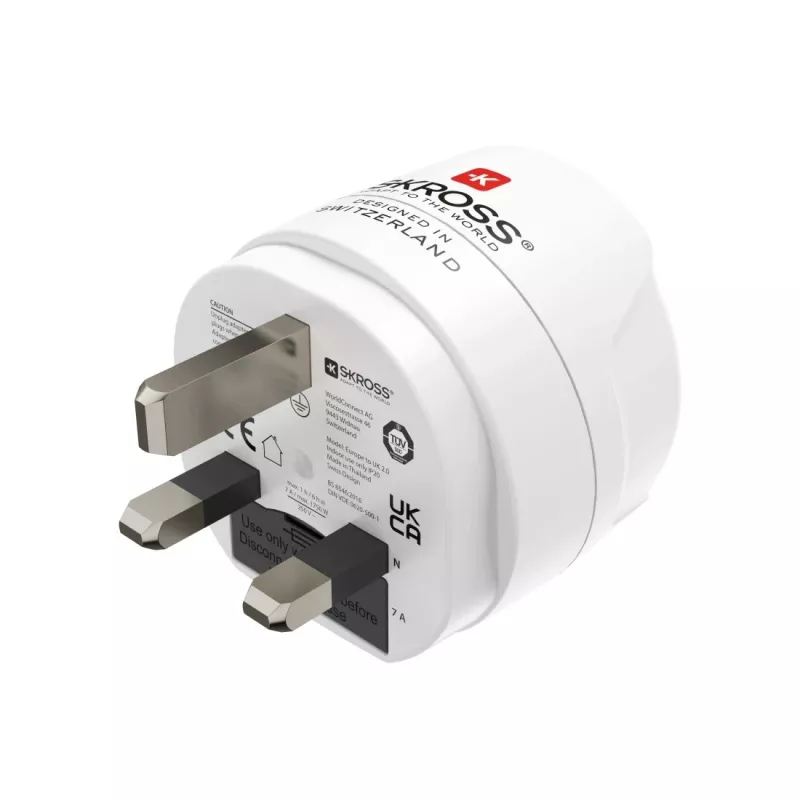 Hama 00223483 αντάπτορας ταξιδιού Type G (UK) Type F λευκό