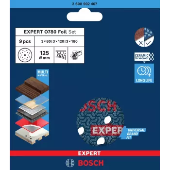 Δίσκος λείανσης Bosch 2608902407 Ø125 mm — 1 τεμ. δίσκος λείανσης για περιστροφικό/έκκεντρο τριβείο