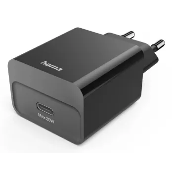 Hama 00201959 Φορτιστής Κινητής Συσκευής Headset, Powerbank, Smartphone, Tablet Μαύρο AC Ταχεία Φόρτιση Εσωτερικού Χώρου