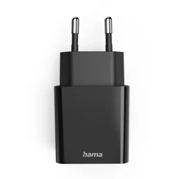 Hama 00201959 Φορτιστής Κινητής Συσκευής Headset, Powerbank, Smartphone, Tablet Μαύρο AC Ταχεία Φόρτιση Εσωτερικού Χώρου