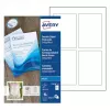 Avery Quick&Clean C2318-25i κάρτες, 82,6 x 127 mm, 260 g/m², λευκό, 100 κάρτες (25 φύλλα x 4)
