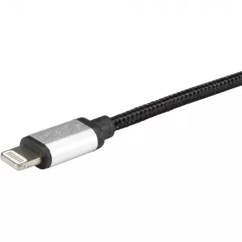Καλώδιο Lightning Renkforce RF-4683966 3m μαύρο ασημί