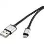 Καλώδιο Lightning Renkforce RF-4683966 3m μαύρο ασημί