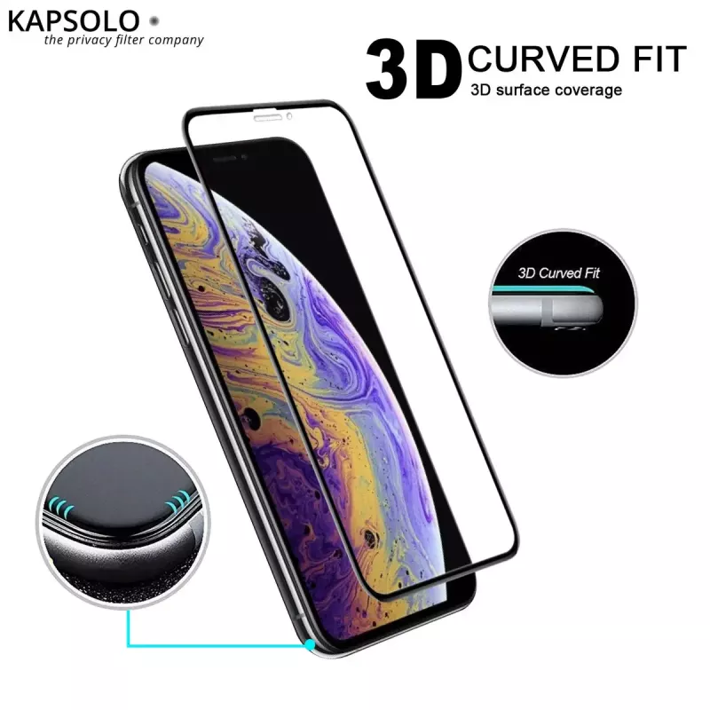Γυάλινο Προστατευτικό Οθόνης KAPSOLO iPhone 11 Pro Max XS MAX