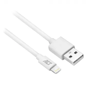 ACT καλώδιο φόρτισης/δεδομένων USB 2.0 βύσμα αρσενικό A - βύσμα αρσενικό Lightning 1 μέτρο, πιστοποιημένο MFI