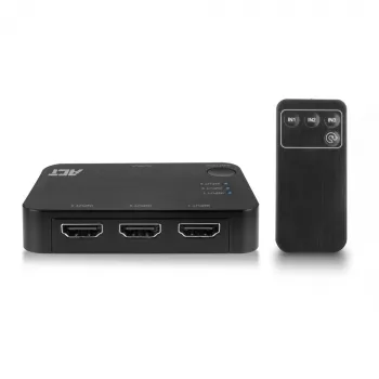 ACT διακόπτης HDMI 4K 3x1 μαύρο 60Hz 1920x1080 3840x2160