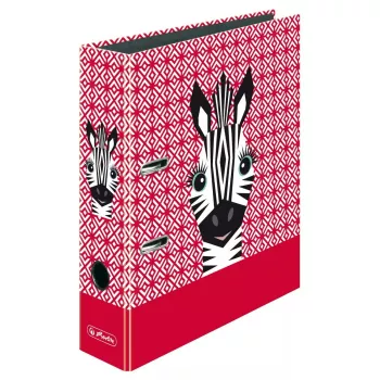 Herlitz maX.file Cute Animals Zebra μοτίβο ντοσιέ αρχειοθέτησης, A4, 80 mm