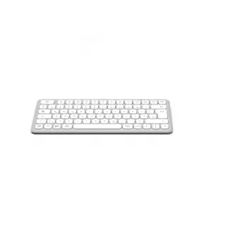 Hama WK-500 πληκτρολόγιο πολλαπλών συσκευών, συμπαγές, ασύρματο RF + Bluetooth, QWERTZ γερμανικό, λευκό