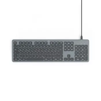Hama CK-400 Πληκτρολόγιο Γραφείου/Σπιτιού USB QWERTZ Γερμανικό Μαύρο, Σκούρο Γκρι