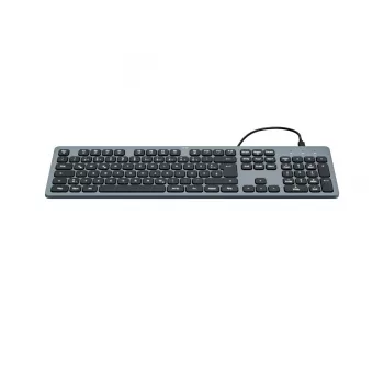 Hama CK-400 Πληκτρολόγιο Γραφείου/Σπιτιού USB QWERTZ Γερμανικό Μαύρο, Σκούρο Γκρι
