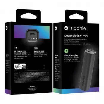 mophie Powerstation Mini 5000 mAh Μαύρο
