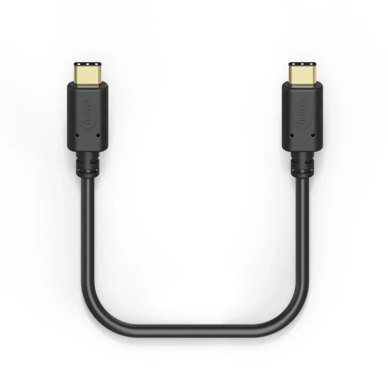 Hama 00187294 Καλώδιο USB USB 2.0 1,5 m USB C Μαύρο