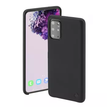 Hama Essential Line Finest Sense πίσω κάλυμμα για Samsung Galaxy S20+ / S20+ 5G, συνθετικό δέρμα, μαύρο