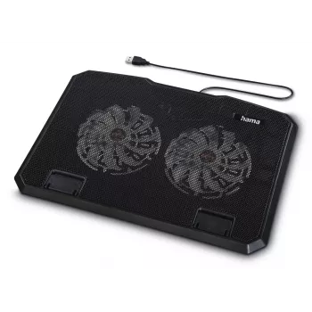 Hama μαύρο Μεταλλικό μαξιλαράκι ψύξης laptop 39,6 cm (15,6 ίντσες)