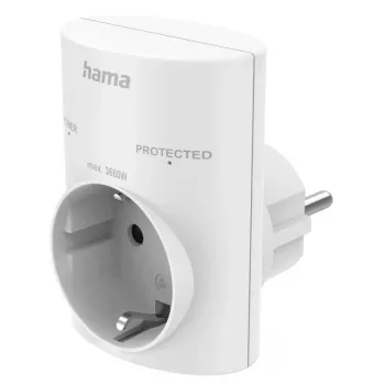 Hama 00223324 Προσαρμογέας ρεύματος Type F Λευκό